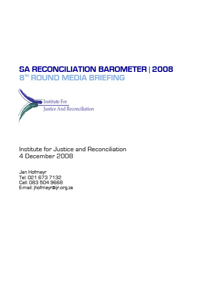 SARB Report 2008 – 8th Round Media Briefing