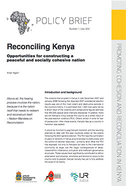 Policy Brief No 8- Reconciling Kenya