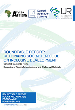 Roundtable Report- Rethinking Social Dialogue on Inclusive Development