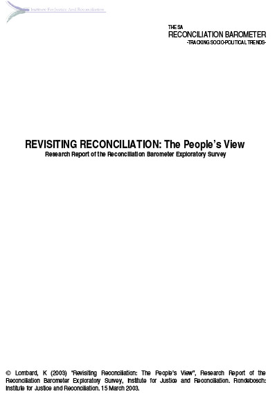 SARB Report 2003 – Research Report