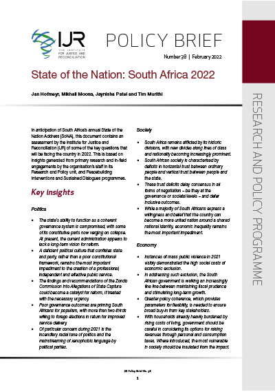 IJR Policy Brief 38 IJR Policy Brief 38 cover