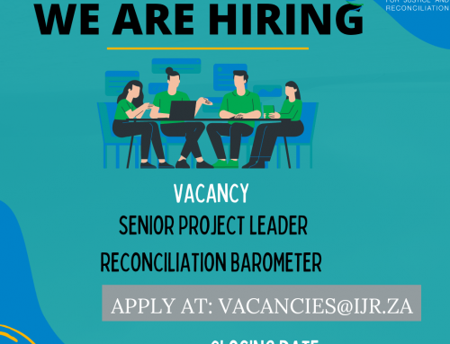 Vacancy: Senior Project Leader – Reconciliation Barometer