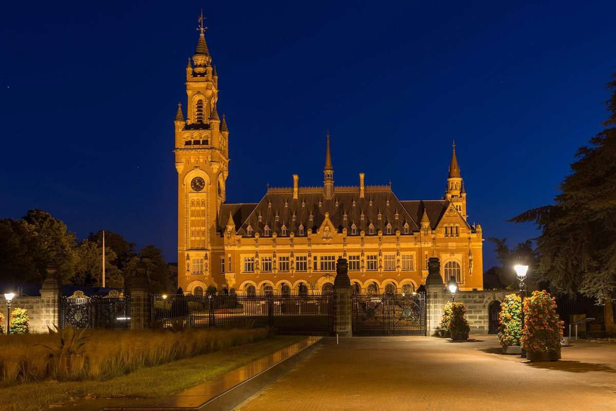 The Peace Palace building of the International Court of Justice