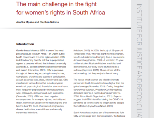 Gender-based violence: The main challenge in the fight for women’s rights in South Africa