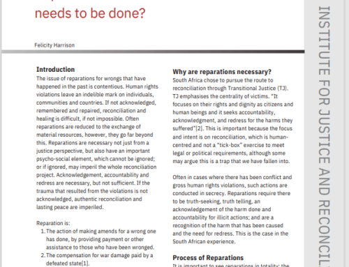 Reparations in South Africa: What still needs to be done?